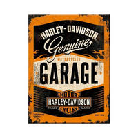 MAGNET 6/8 cm Harley-Davidson Garage - Multicolor, Metall (6/8/0.1cm) - Nostalgic-Art