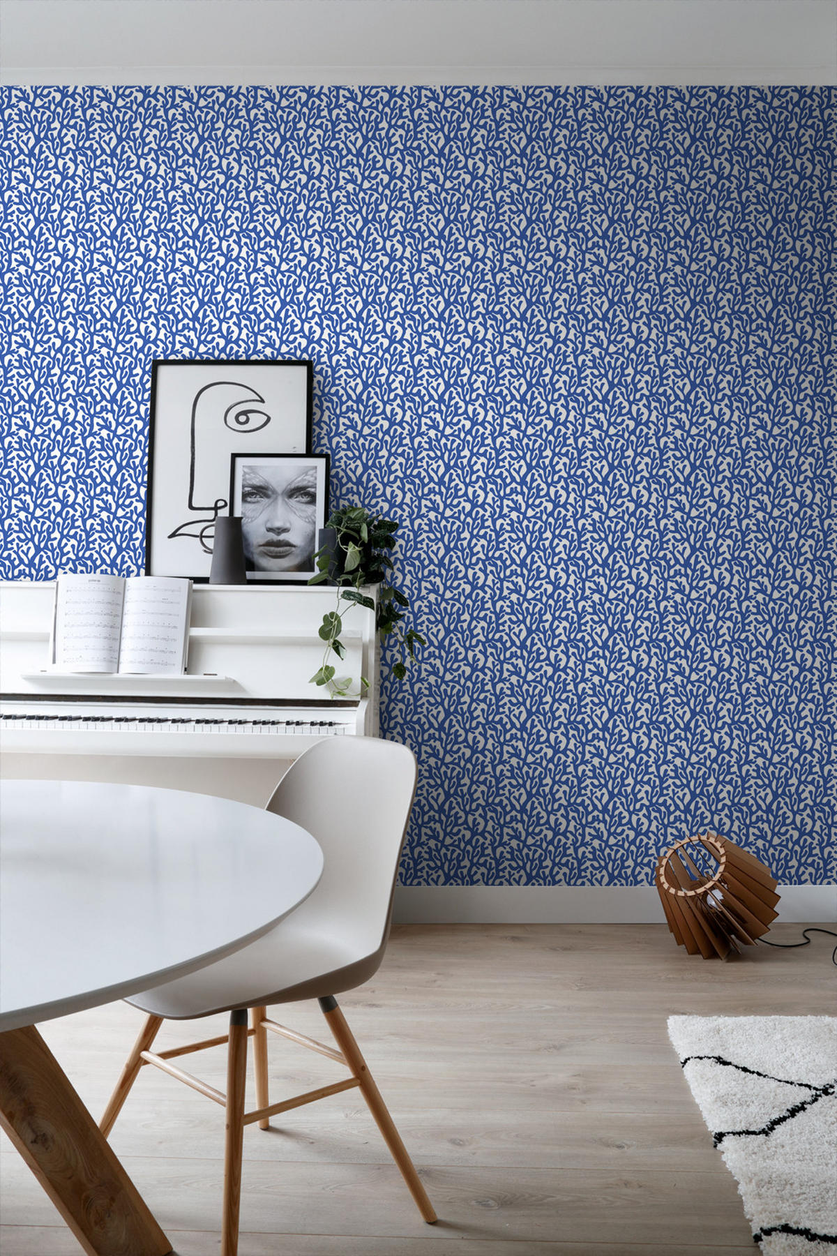 TAPETE Koralle 50 x 900 cm - Blau, Papier (50/900cm) - ESTAhome