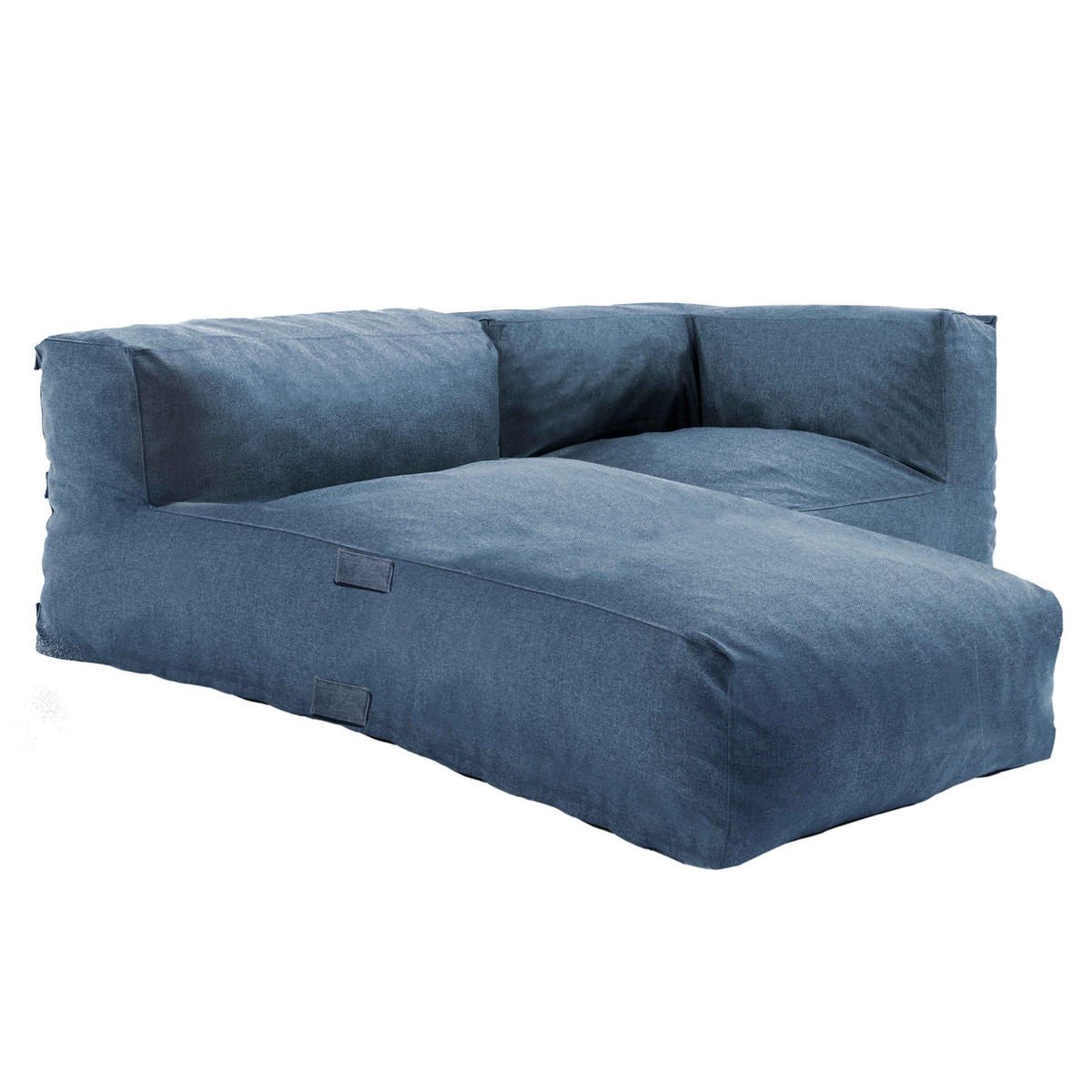 GARTENSOFA mit 2 Sitzplätzen, Pazifikblau - Blau, Textil - Oviala