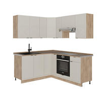 ECKKÜCHE Fame-Line GrauBeige/Goldkraft Eiche 160 x 190 cm, AP Eiche - Honigeiche/Grau, Holzwerkstoff (190/81.6/60cm) - Vicco