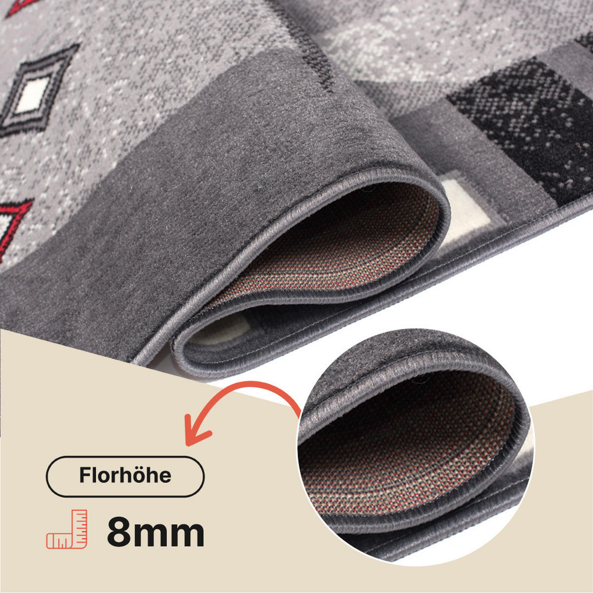 TEPPICH DREAM Dunkelgrau 250/300 cm - Dunkelgrau, Textil (250/300cm) - Tapiso