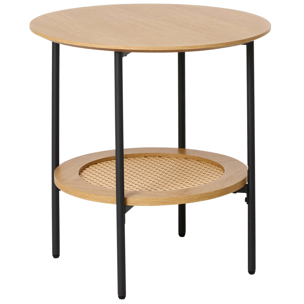ODKLÁDACÍ stolekMogest, přírodní dub, 50 cm - béžová, kov/kompozitní dřevo (50/50/50cm) - Selsey