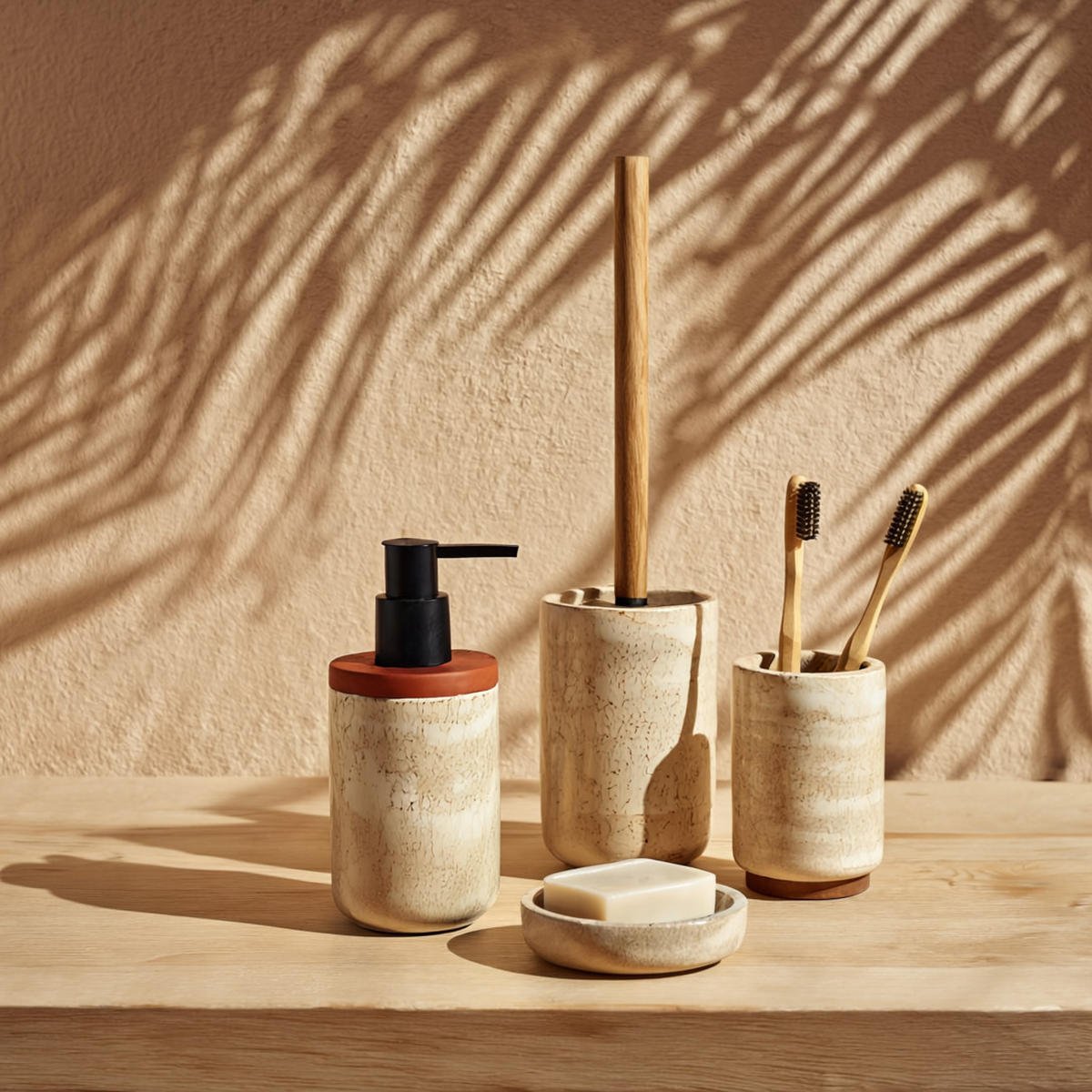 SEIFENSPENDER Arkano - Beige, Kunststoff (7.5/17/7.5cm) - home&you