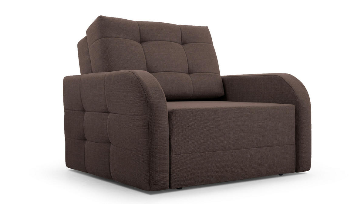 SCHLAFSESSEL Porto 80 - Braun - Braun, Holz (101/90/100cm) - Möblo