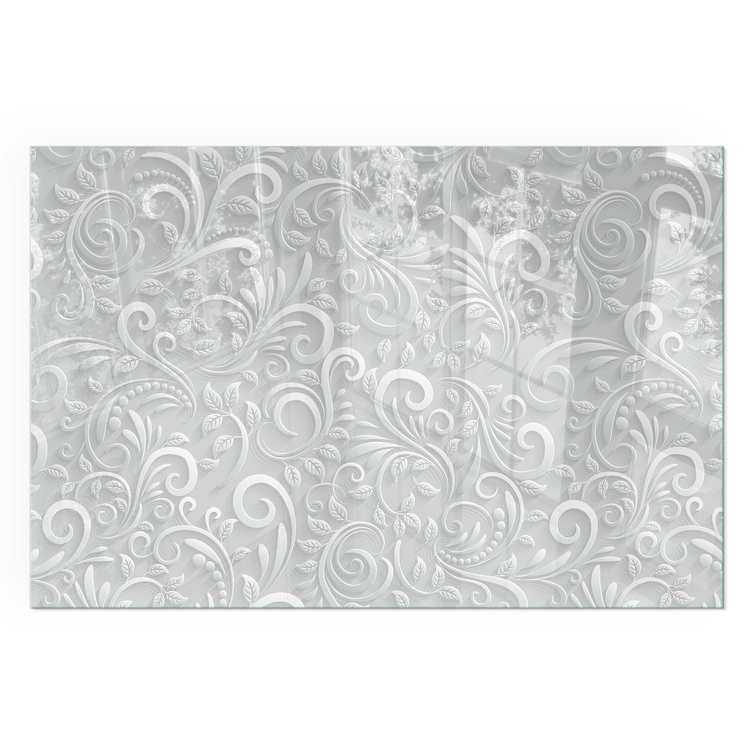 GLASPLATTE für Kamin 60x40 cm - Grau, Glas (60/40/0.4cm) - TULUP