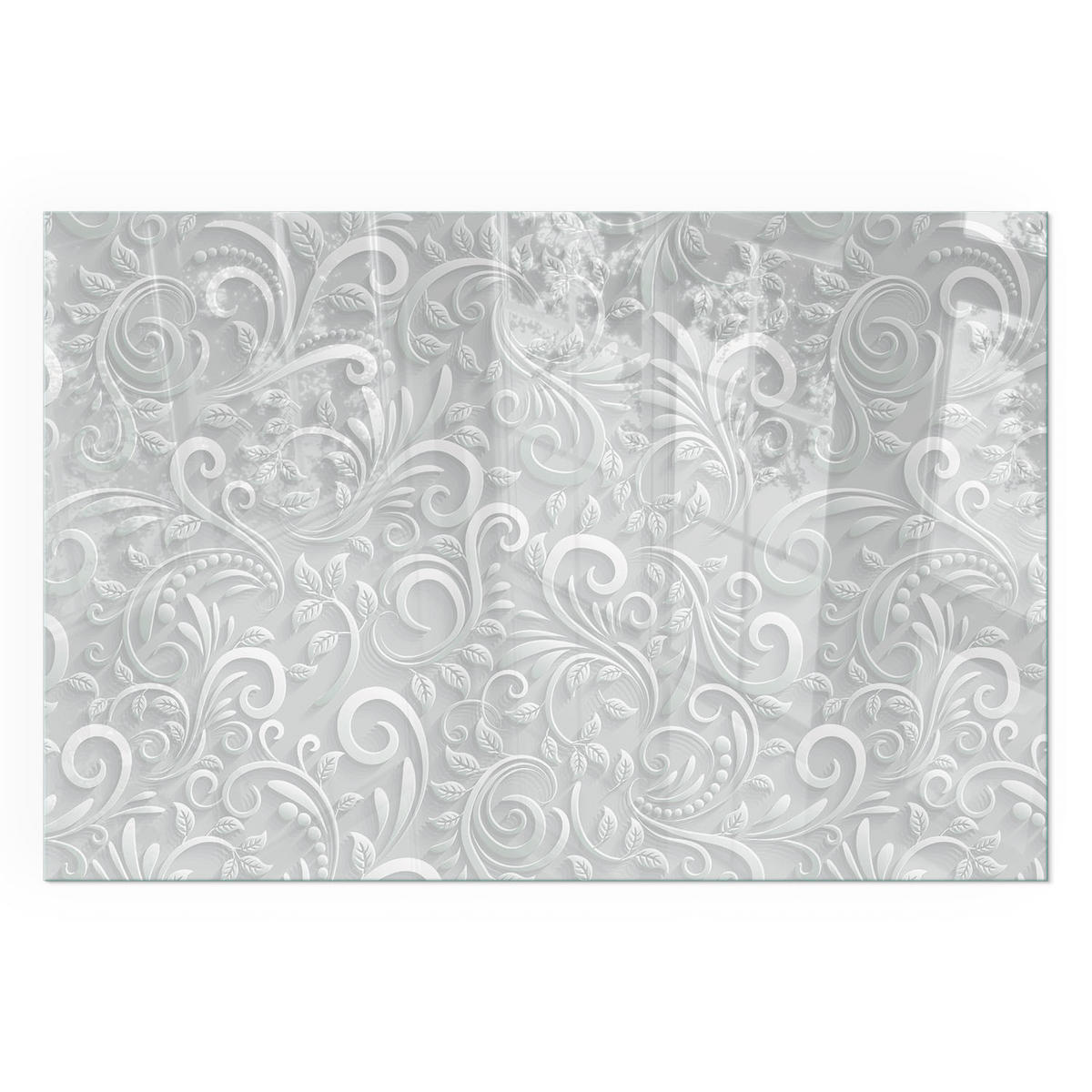 GLASPLATTE für Kamin 60x40 cm - Grau, Glas (60/40/0.4cm) - TULUP