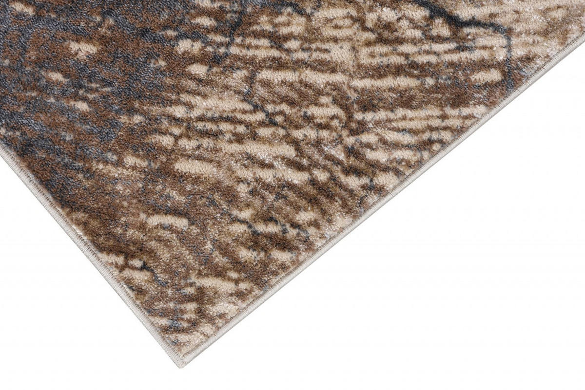 KOBEREC béžový hnedý krémový - 140 x 200 cm - hnedá, textil (140/200cm) - Mazovia