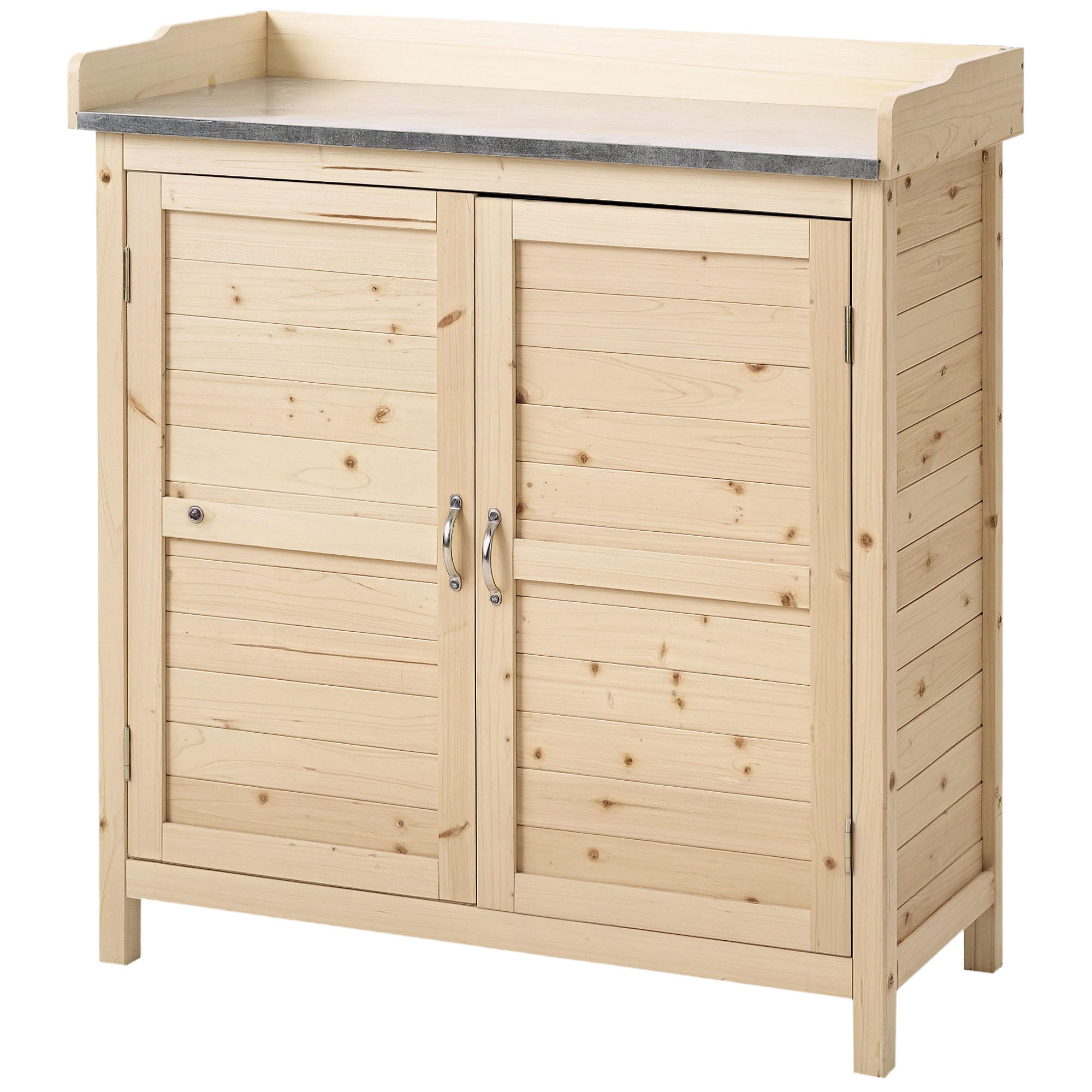 GARTENSCHRANK DE-09265 Naturholz - Naturfarben, Holz (40/92/83cm) - ComfortXL