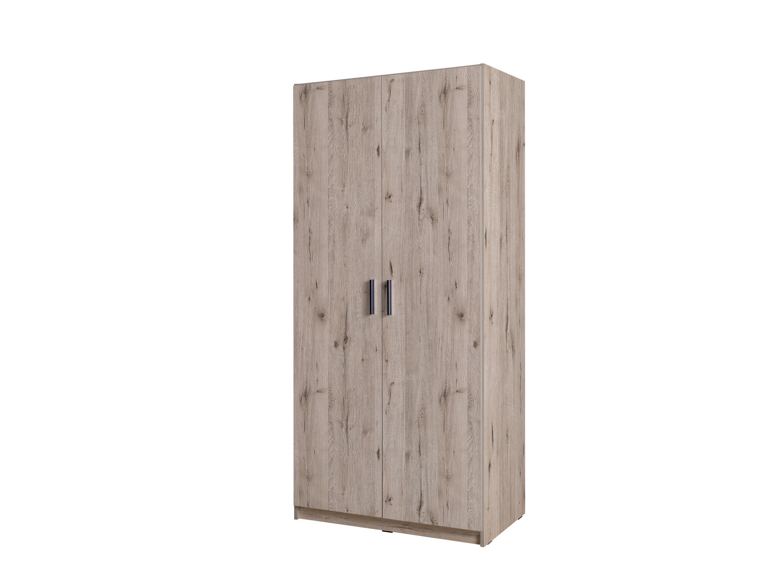 KLEIDERSCHRANK Eiche Wellington, Graphit 91/54/198 - Eichefarben/Graphitfarben, Holzwerkstoff (91/54/198cm) - RAUMHIRSCH FURNITURE