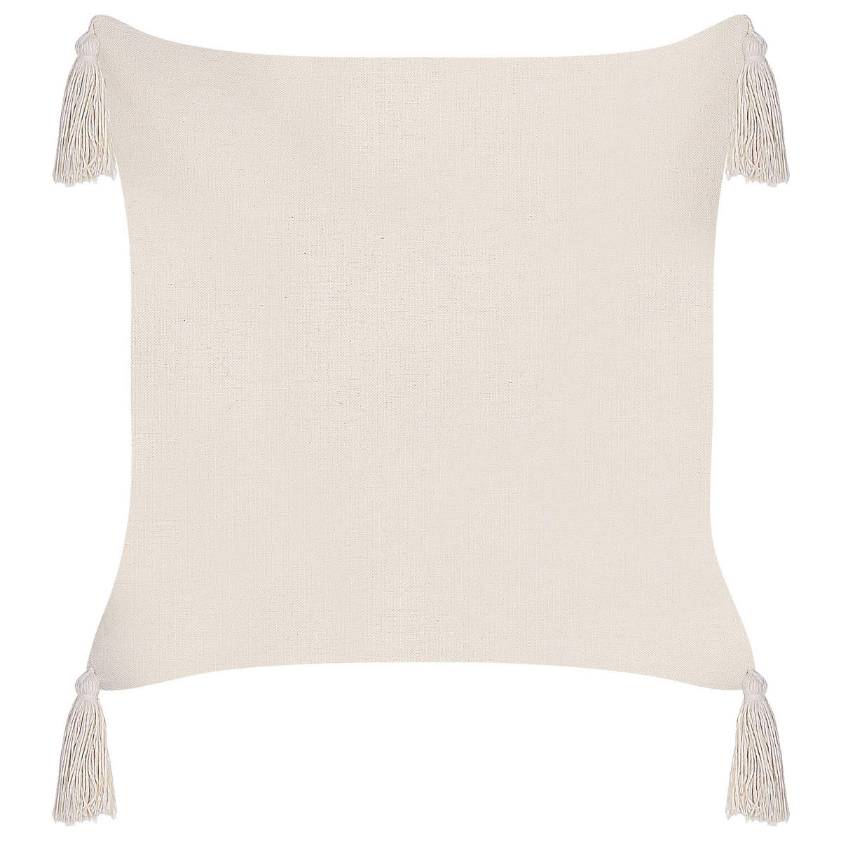 DEKOKISSEN 2er-Set Hellbeige 42/42 cm Hakone - Beige, Textil (42/42cm) - Beliani