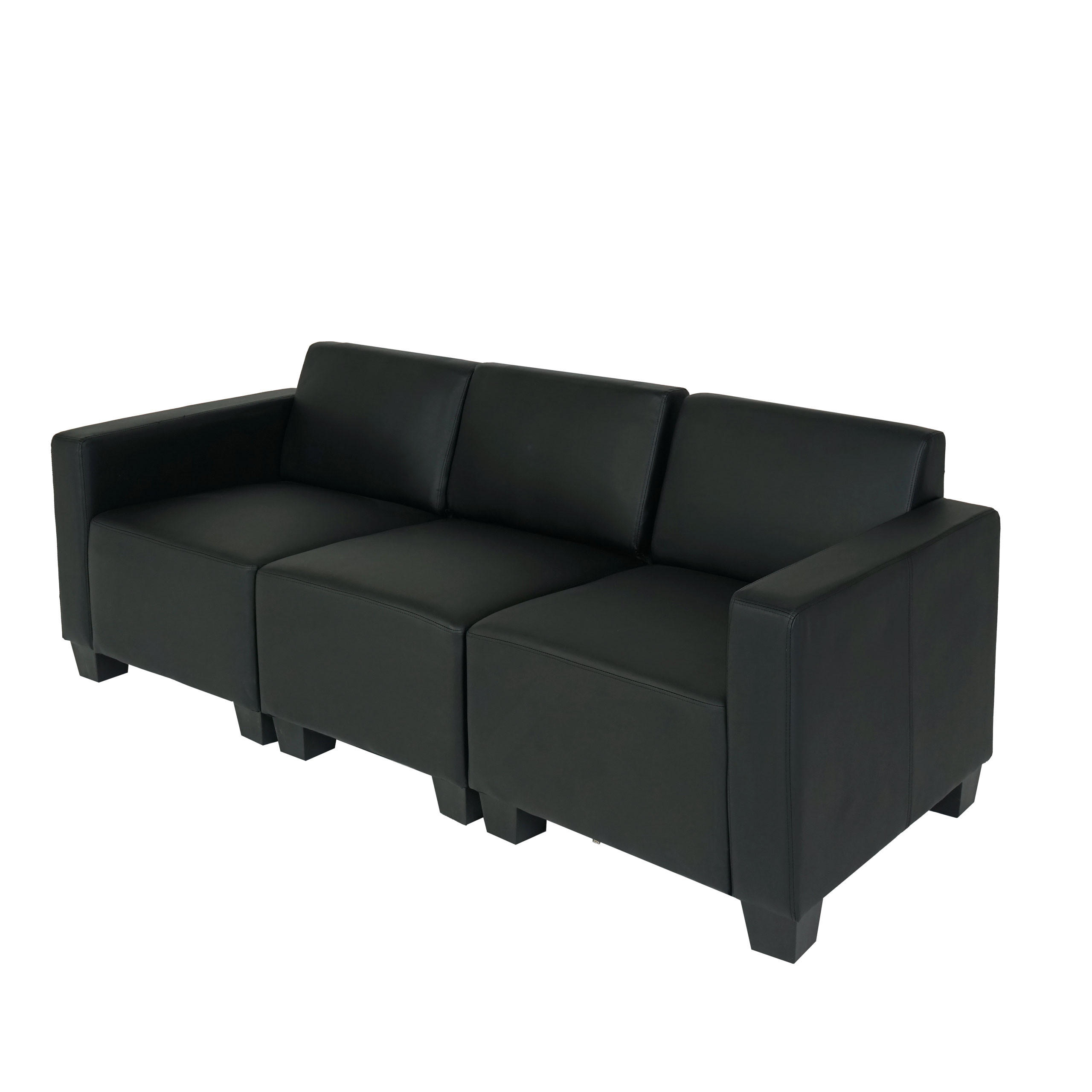 3-SITZER SOFA Schwarz - Schwarz, Textil (193/76/72cm) - MCW