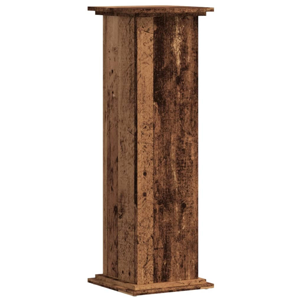 PFLANZENSTÄNDER Altholz-Optik 33/33/100 Cm Holzwerkstoff - Braun, Holzwerkstoff (33/100/33cm) - vidaXL