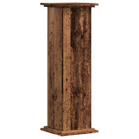 PFLANZENSTÄNDER Altholz-Optik 33/33/100 Cm Holzwerkstoff - Braun, Holzwerkstoff (33/100/33cm) - vidaXL