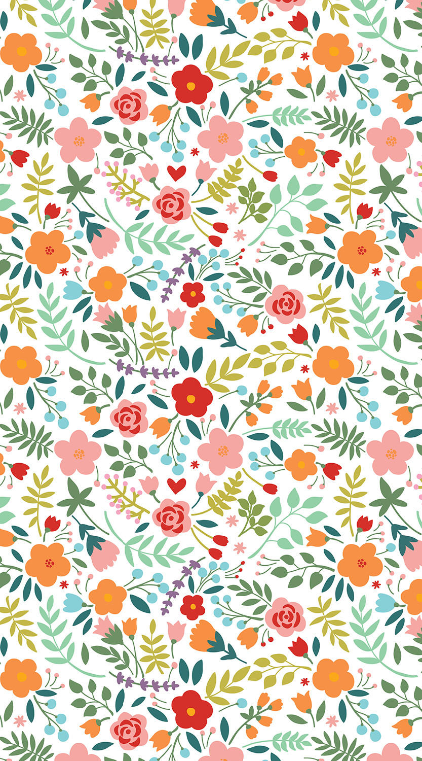 VERDUNKELUNGSROLLO 100x180 cm Gemalte Blumen - Grün, Textil (100/180cm) - TULUP