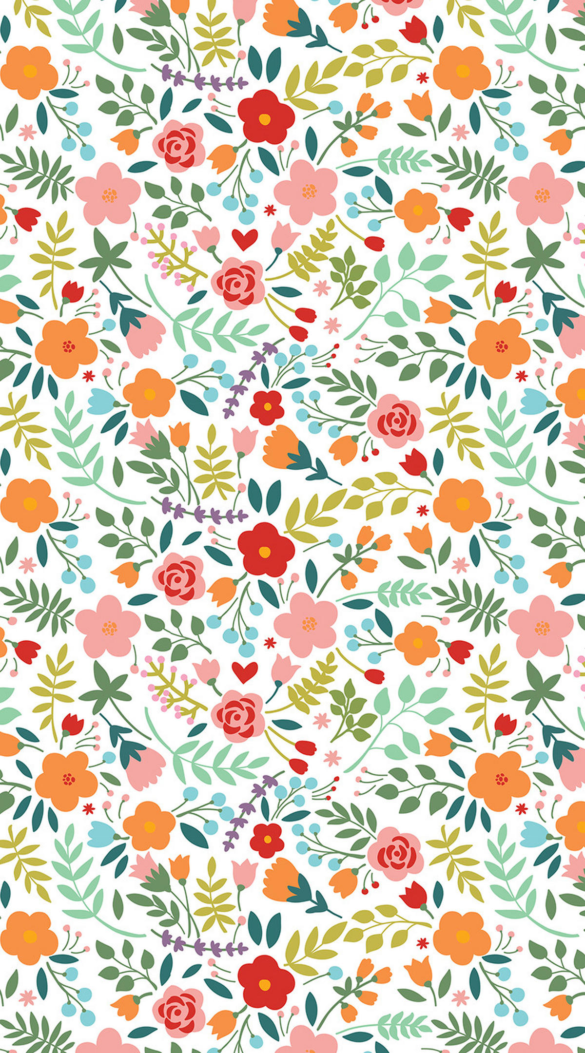 VERDUNKELUNGSROLLO 100x180 cm Gemalte Blumen - Grün, Textil (100/180cm) - TULUP