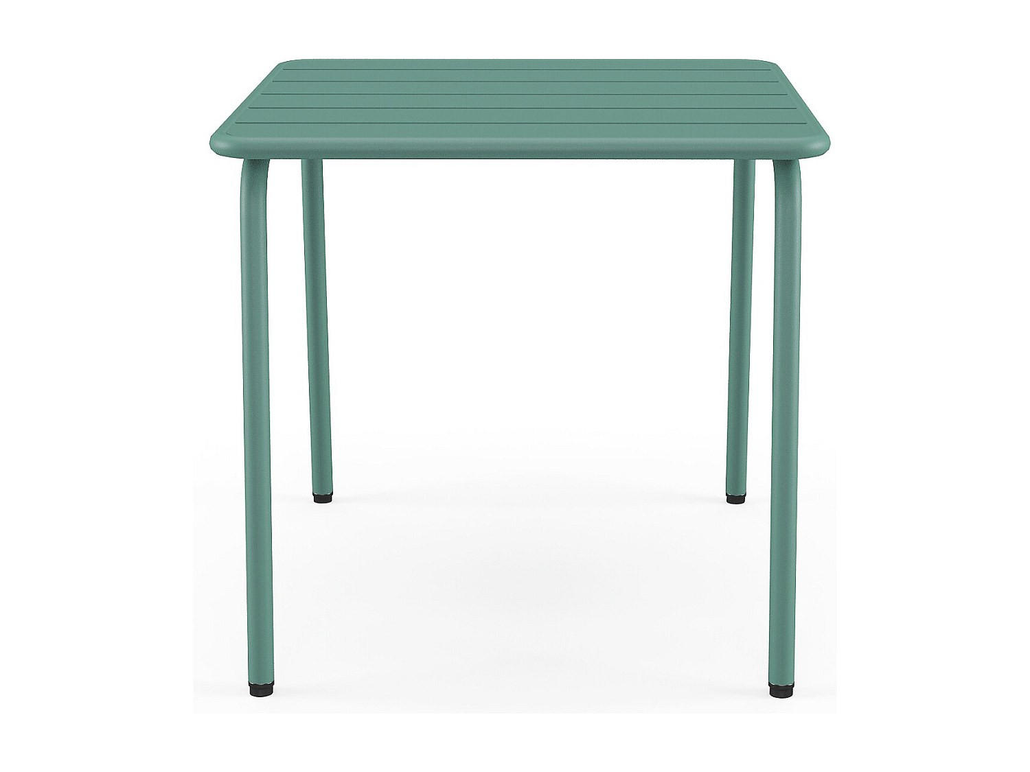 GARTENBEISTELLTISCH - 45 cm x 45 cm - Metall - Mandelgrün - MIRMANDE - Grün, Metall (45/45/41.5cm) - Vente-Unique