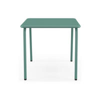 GARTENBEISTELLTISCH - 45 cm x 45 cm - Metall - Mandelgrün - MIRMANDE - Grün, Metall (45/45/41.5cm) - Vente-Unique
