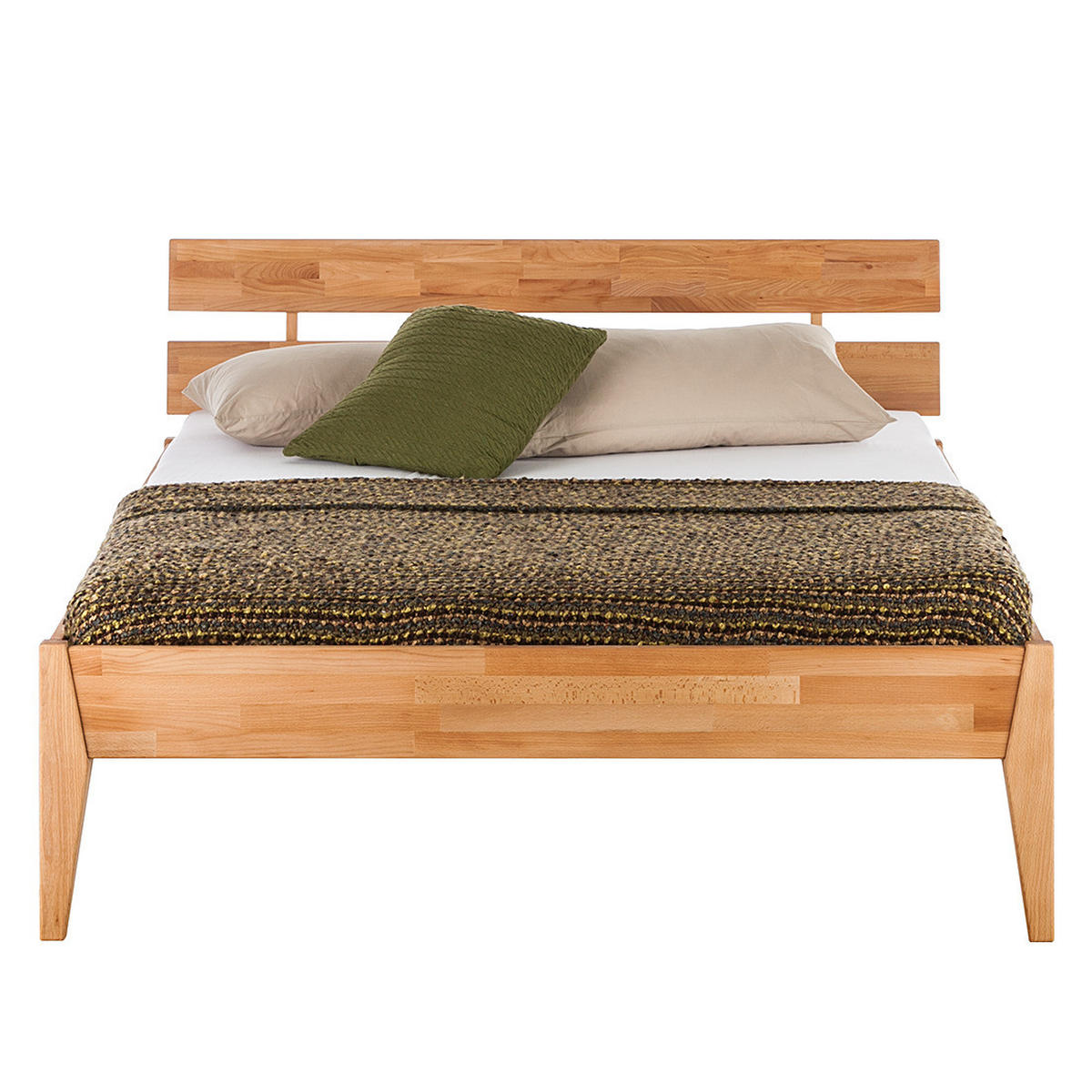 BETT - Massivholz - Kernbuche, Holz (140/200cm) - home24
