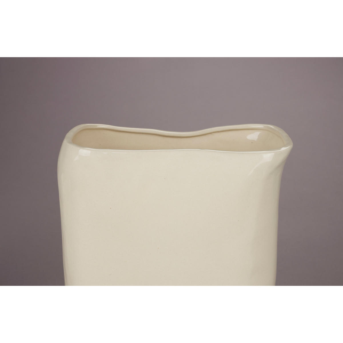 VASE Edna 24 cm Beige - Beige, Keramik (24cm) - Dutchbone