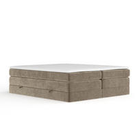 BOXSPRINGBETT Juniper Braun 160/200 cm - Schwarz/Braun, Holz/Holzwerkstoff (160/200cm) - Maison de Reve