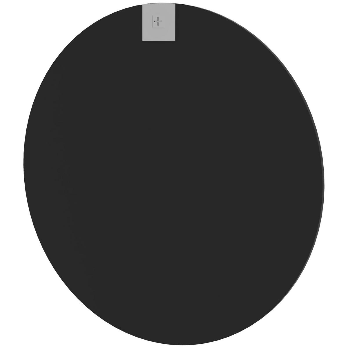 WANDSPIEGEL DE-08884, Ø61 cm Schwarz - Schwarz, Metall (61/61/1cm) - ComfortXL