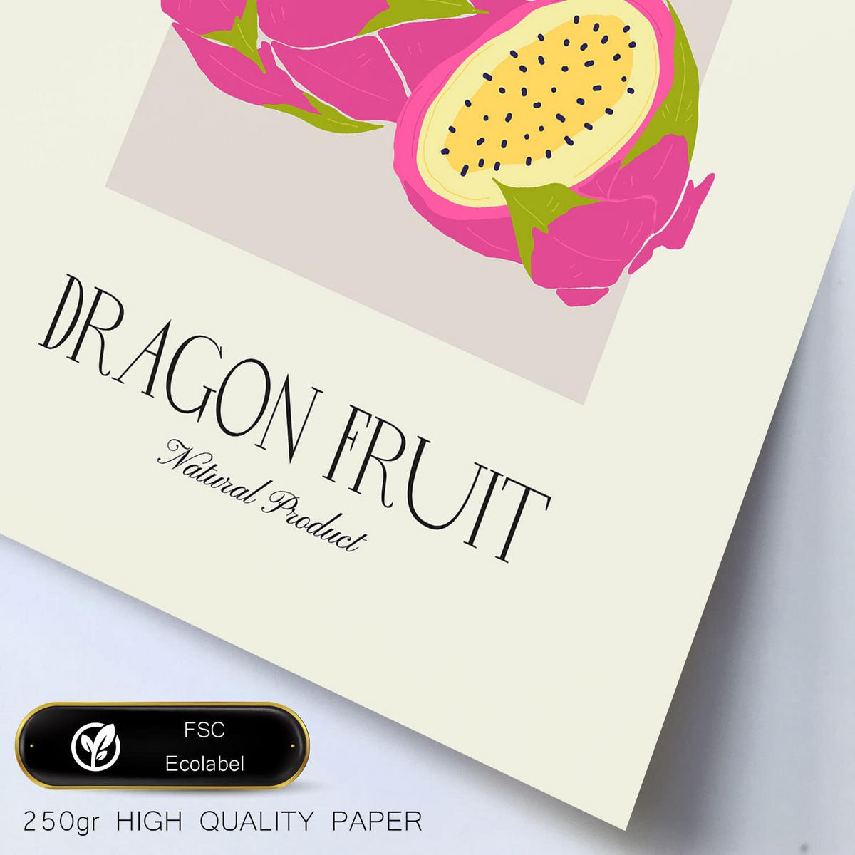 POSTER Set Mit 6 Lebensmittel Und Ernährungs Beeren Natur Und Botanikdrucke Für Innenarchitektur A3 & A4 Weißer Rahmen - Weiß, Papier (29/3cm) - Nacnic
