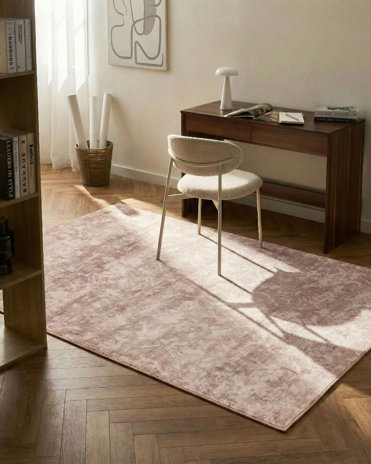 KOBEREC Béžový 160/230 cm Tarsus - béžová, textil (160/230cm) - Beliani