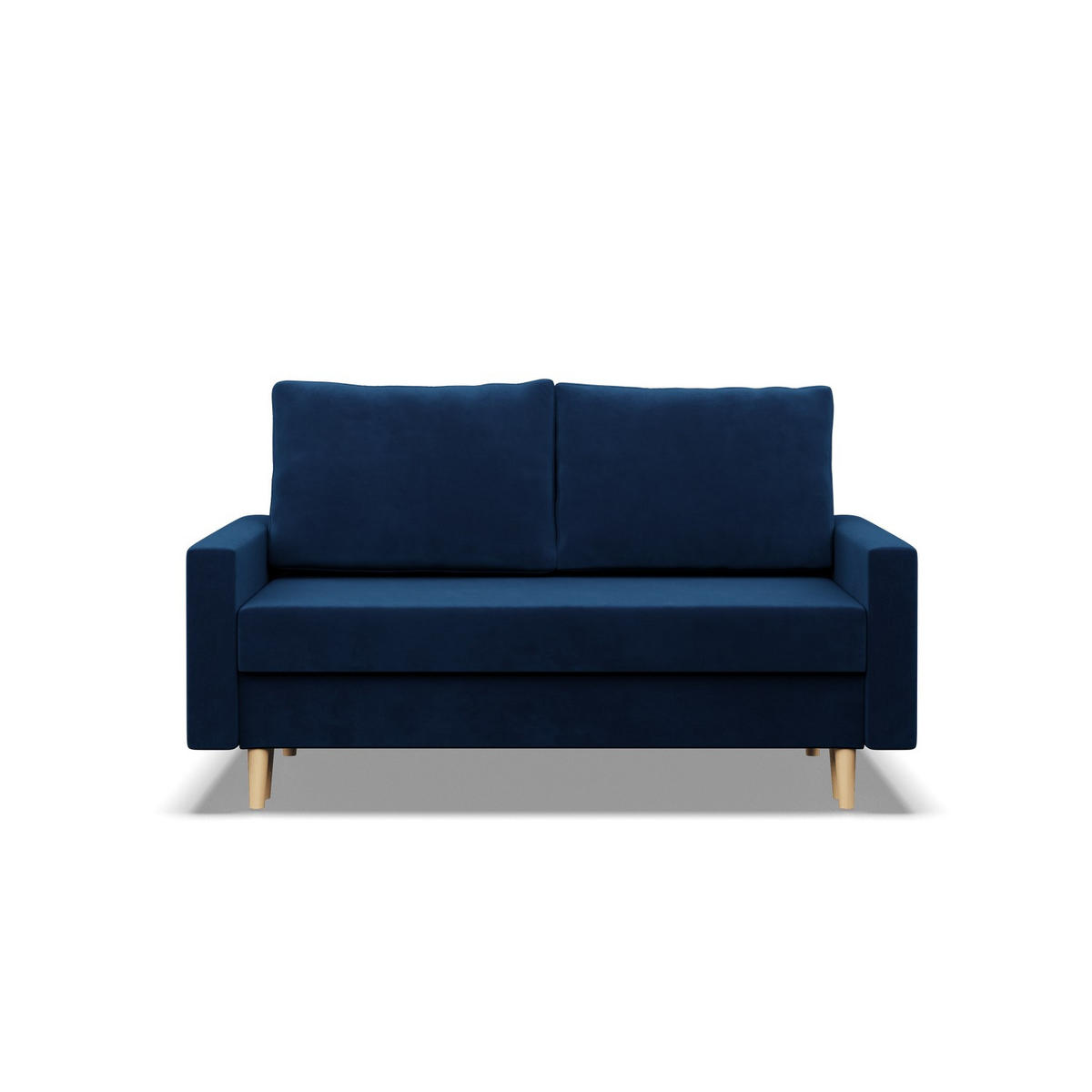 SOFA 2-SITZER MIT SCHLAFFUNKTION BLANK, Dunkelblau - Blau, Textil (152/92/92cm)