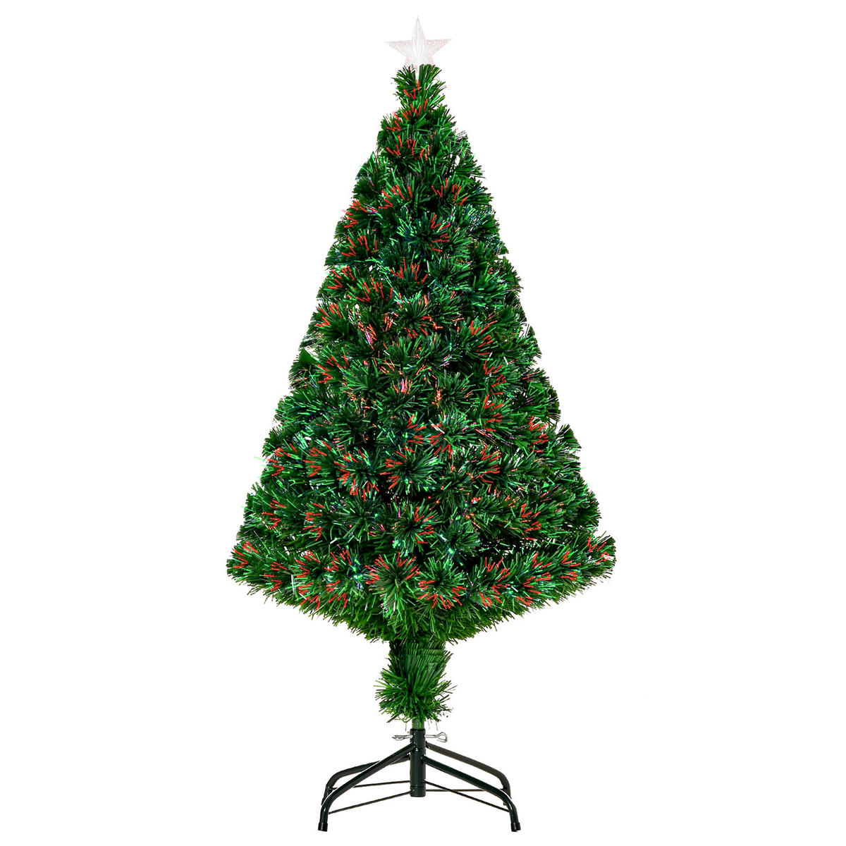 WEIHNACHTSBAUM DE-41525 LED-Lichtfasern 60/60/120 cm Grün - Grün, Kunststoff (120cm) - ComfortXL