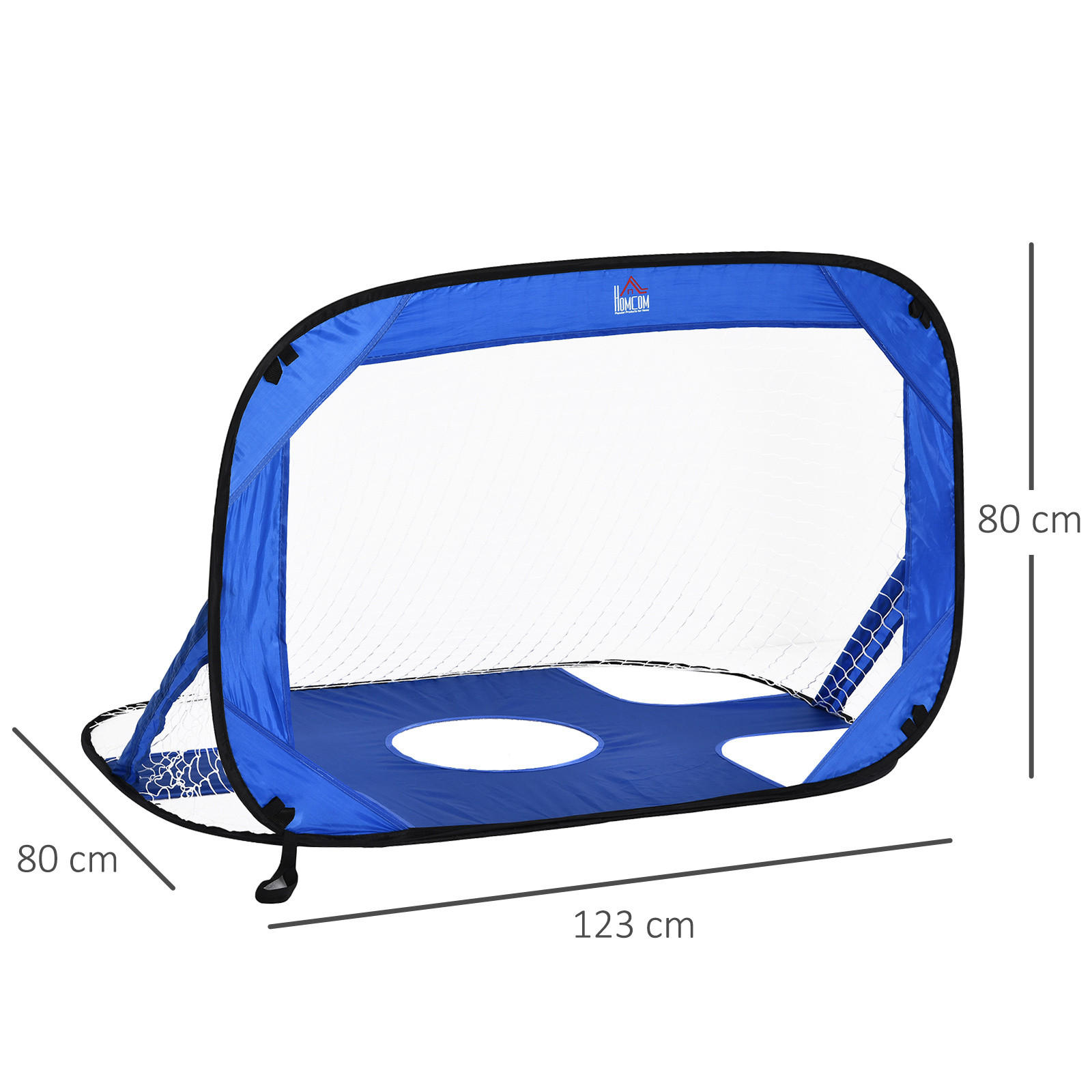 Thumbnail - Homcom Fussballtor,, Blau, Metall, 80x123 cm, Freizeit & Co, Sport & Fitness
