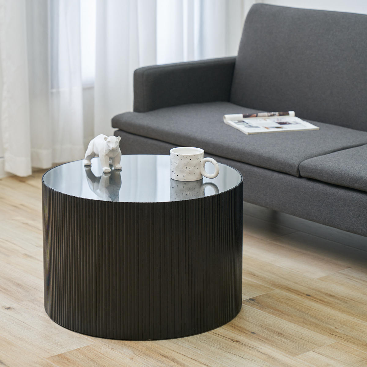 BEISTELLTISCH CARLA Schwarz/Schwarz - Schwarz, Holzwerkstoff (59/59/39cm) - SVITA