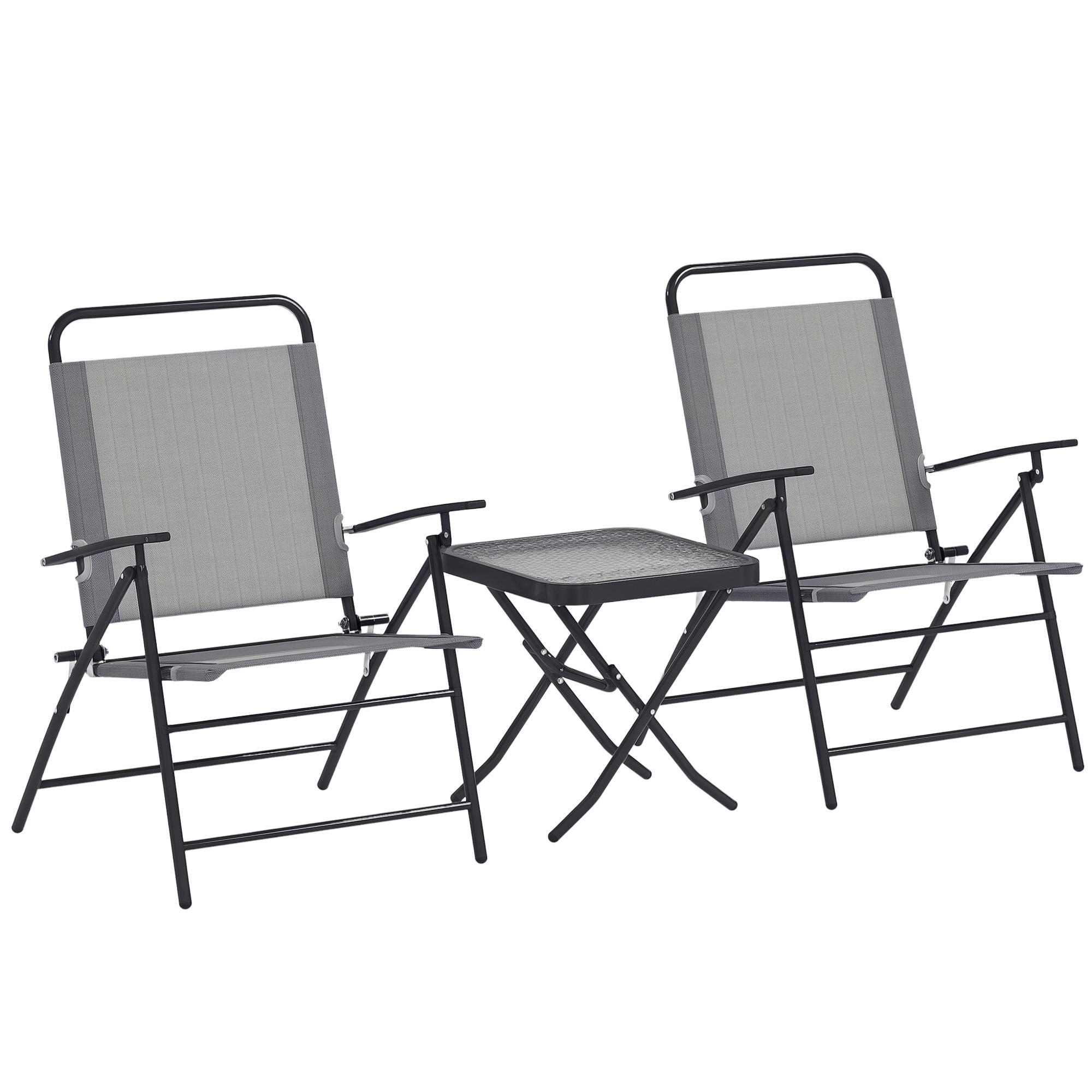 GARTEN-BEISTELLTISCHSET Grau 3 Stück - Grau, Naturmaterialien (70/64/87cm) - GiPP