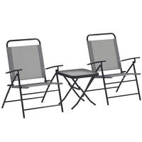 GARTEN-BEISTELLTISCHSET Grau 3 Stück - Grau, Naturmaterialien (70/64/87cm) - GiPP