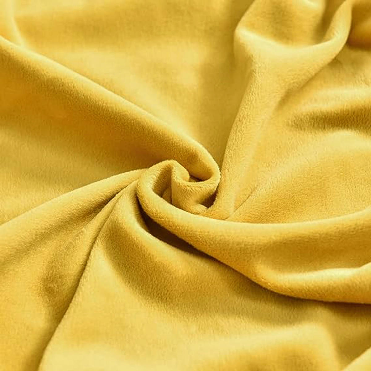 OHRENSESSEL ÜBERZUG Einfarbig Samt 2-Teilig - Gelb, Textil (92/80cm) - Kaket