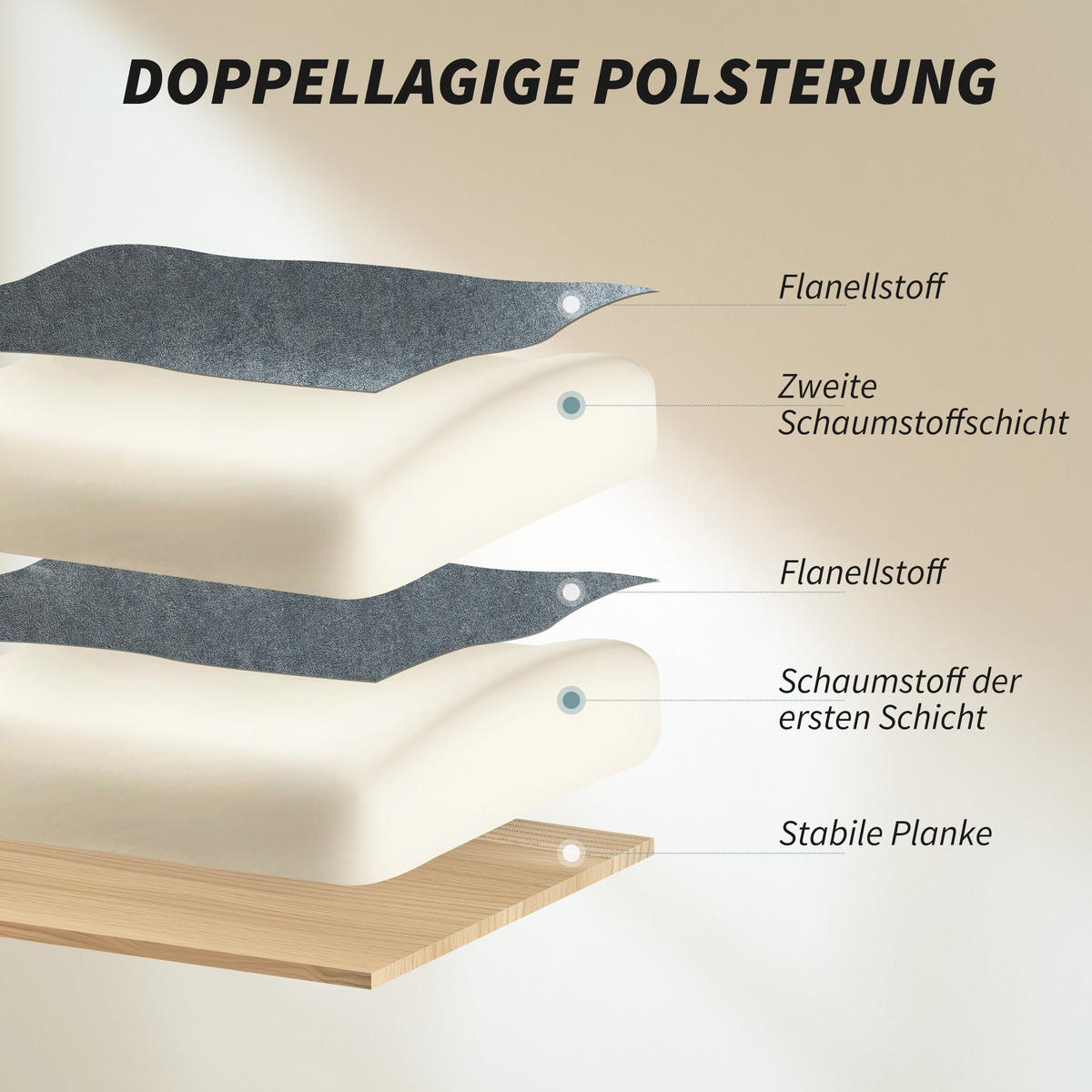 BÜROSTUHL höhenverstellbar Dunkelgrau 80/80/106 cm - Dunkelgrau/Silberfarben, Textil/Metall (80/114/80cm) - HOMCOM