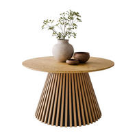 COUCHTISCH MISTY mit Lamellenfuß, Eiche natur - Eichefarben, Holzwerkstoff (80/80/45cm) - Lookway