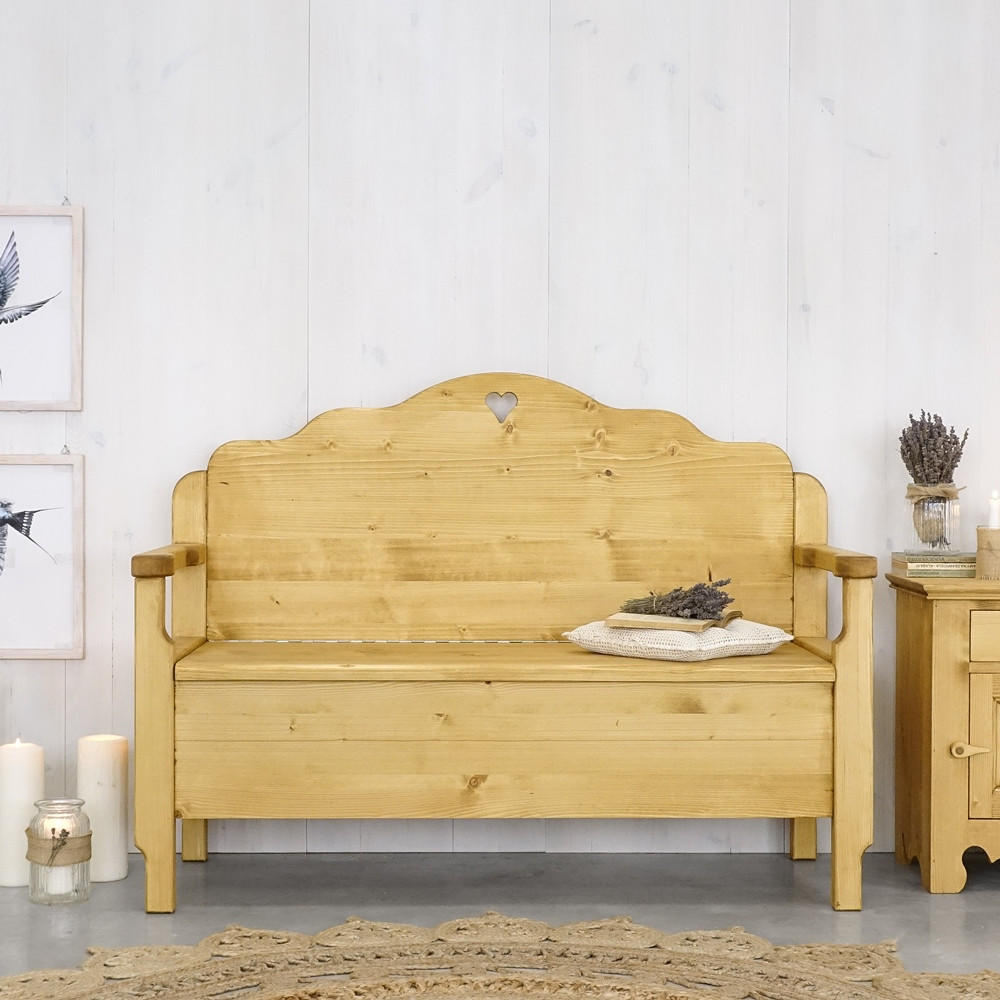 SITZBANK aus Massivholz MEXICANA - Honig, Holz (134/100/51cm) - Seart
