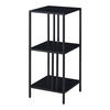 STANDREGAL Kumlinge - Schwarz, Metall (35/80/35cm) - [en.casa]
