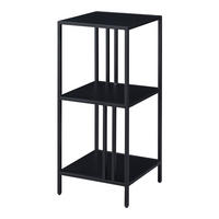 STANDREGAL Kumlinge - Schwarz, Metall (35/80/35cm) - [en.casa]