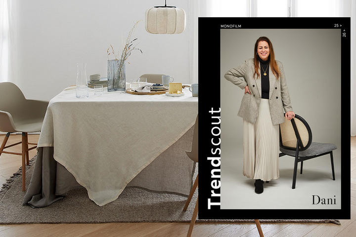 Dani W. Tischdeko Natufarbe