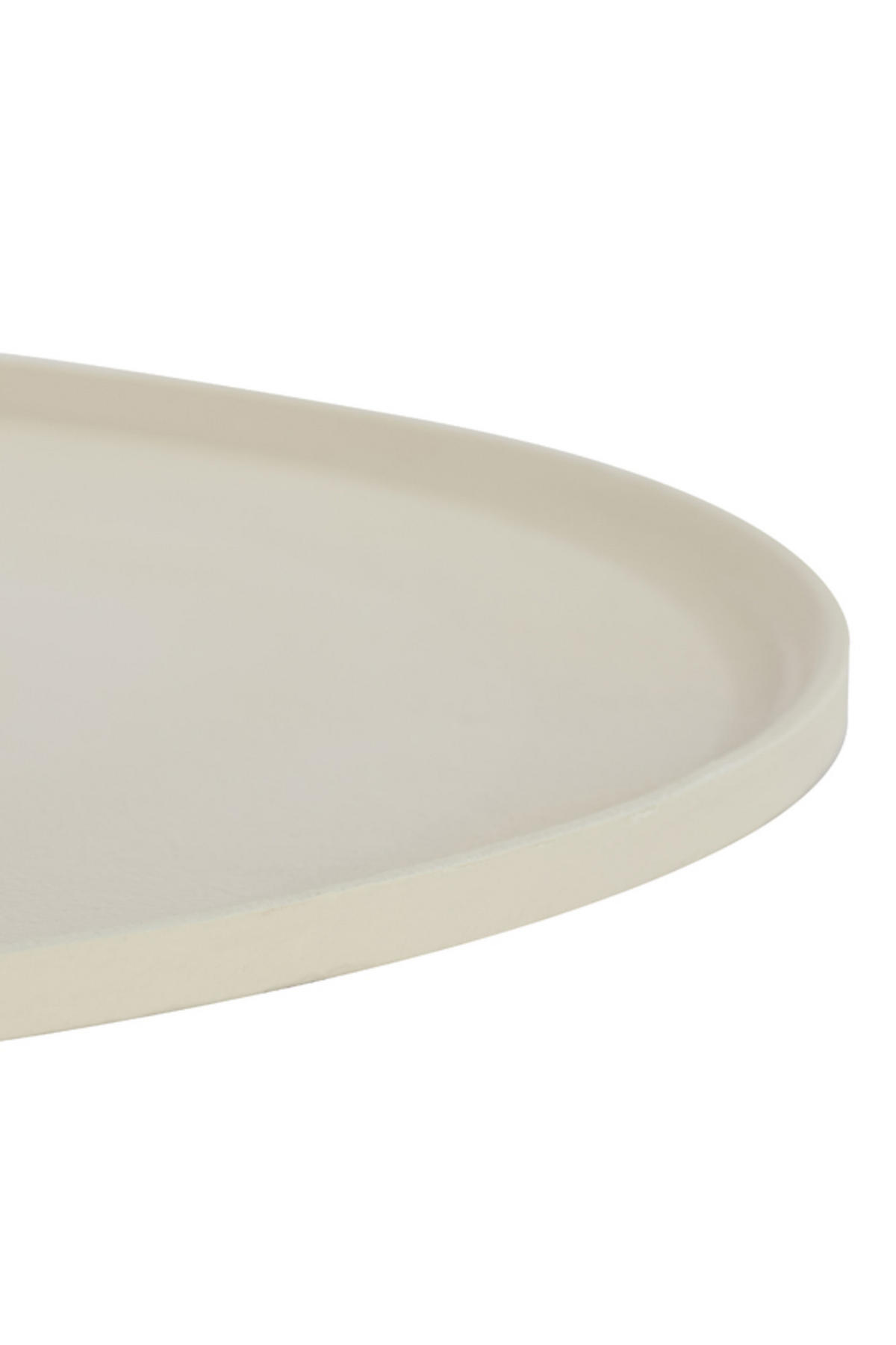 SCHALE Maes Weiß Ø60/1,5 cm - Weiß, Metall (60/1.5cm) - Light & Living