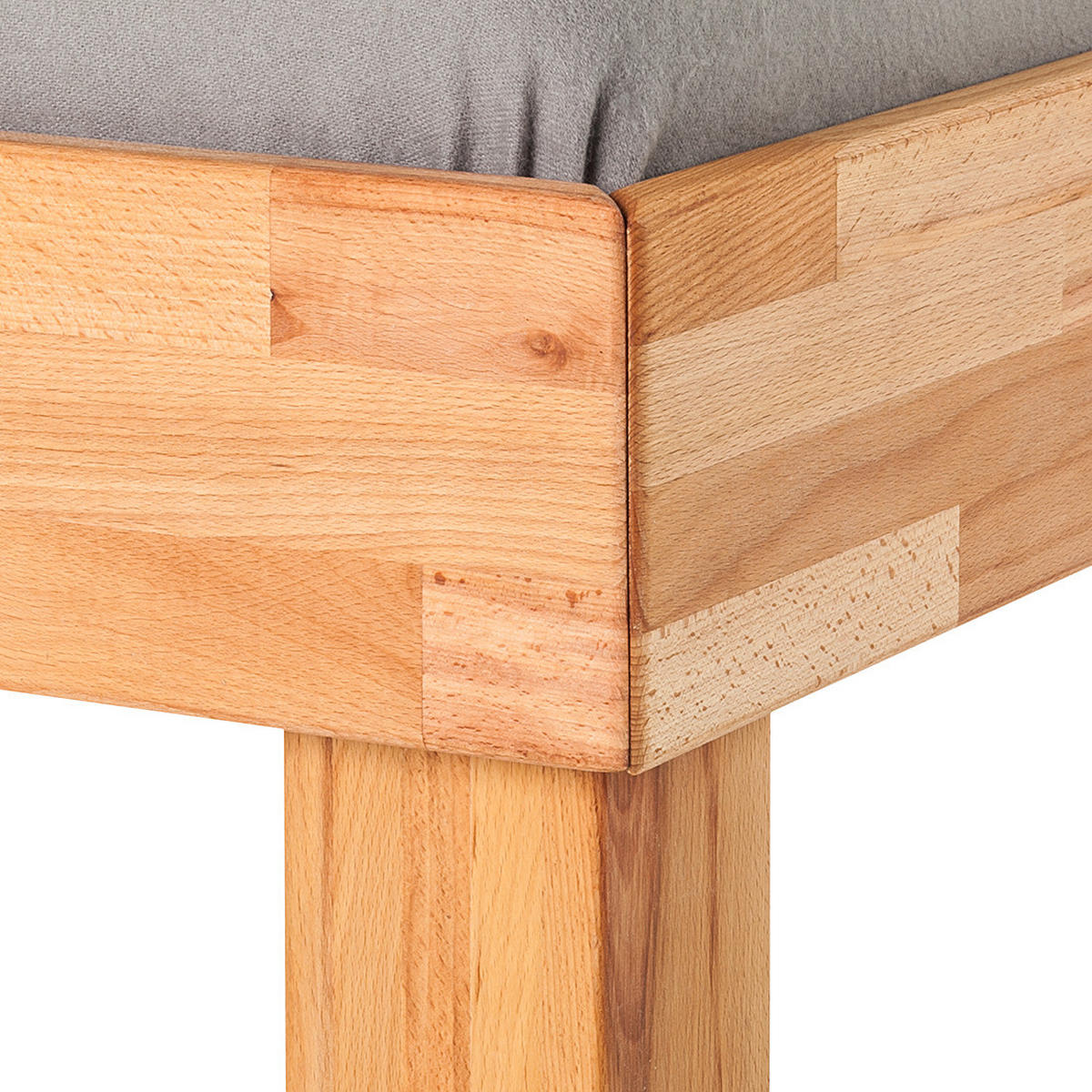 BETT - Massivholz - Kernbuche, Holz (90/200cm) - home24