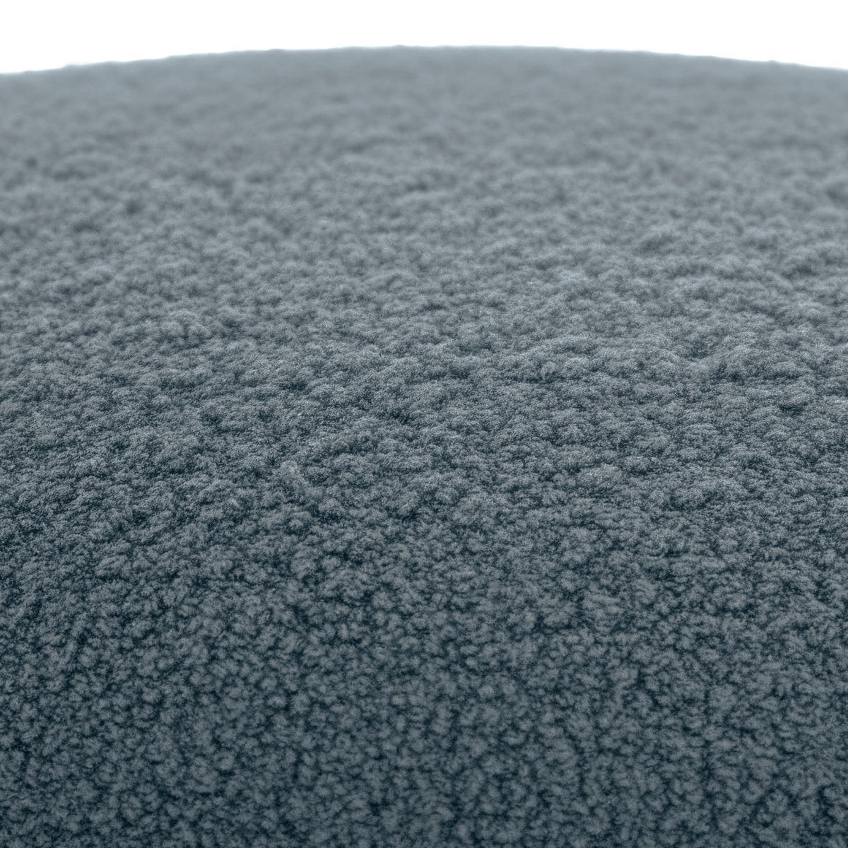 HOCKER oval 52/48/32 cm Stoff Dunkelgrau - Dunkelgrau, Holz/Textil (52/32/48cm) - CLP