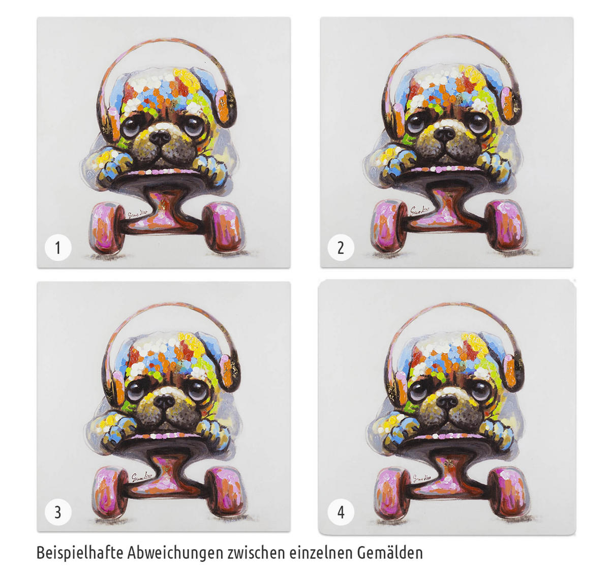 ACRYLBILD HANDGEMALT 60/60 cm - Multicolor, Holz/Textil (60/60cm) - KUNSTLOFT