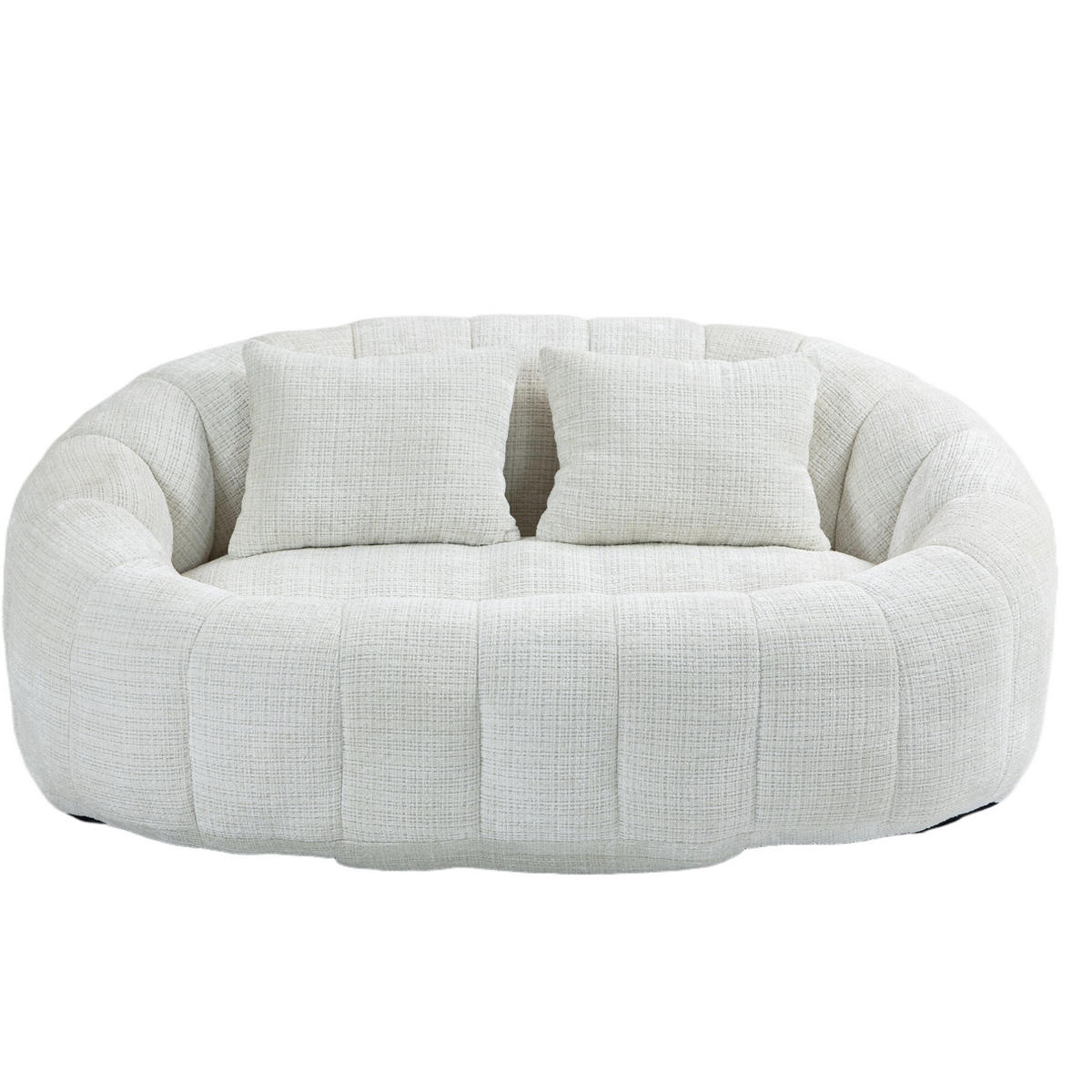 SITZSACK Chenille 150 x 95 x 63 cm Beige - Beige, Kunststoff (95/63/145cm) - Beauniv