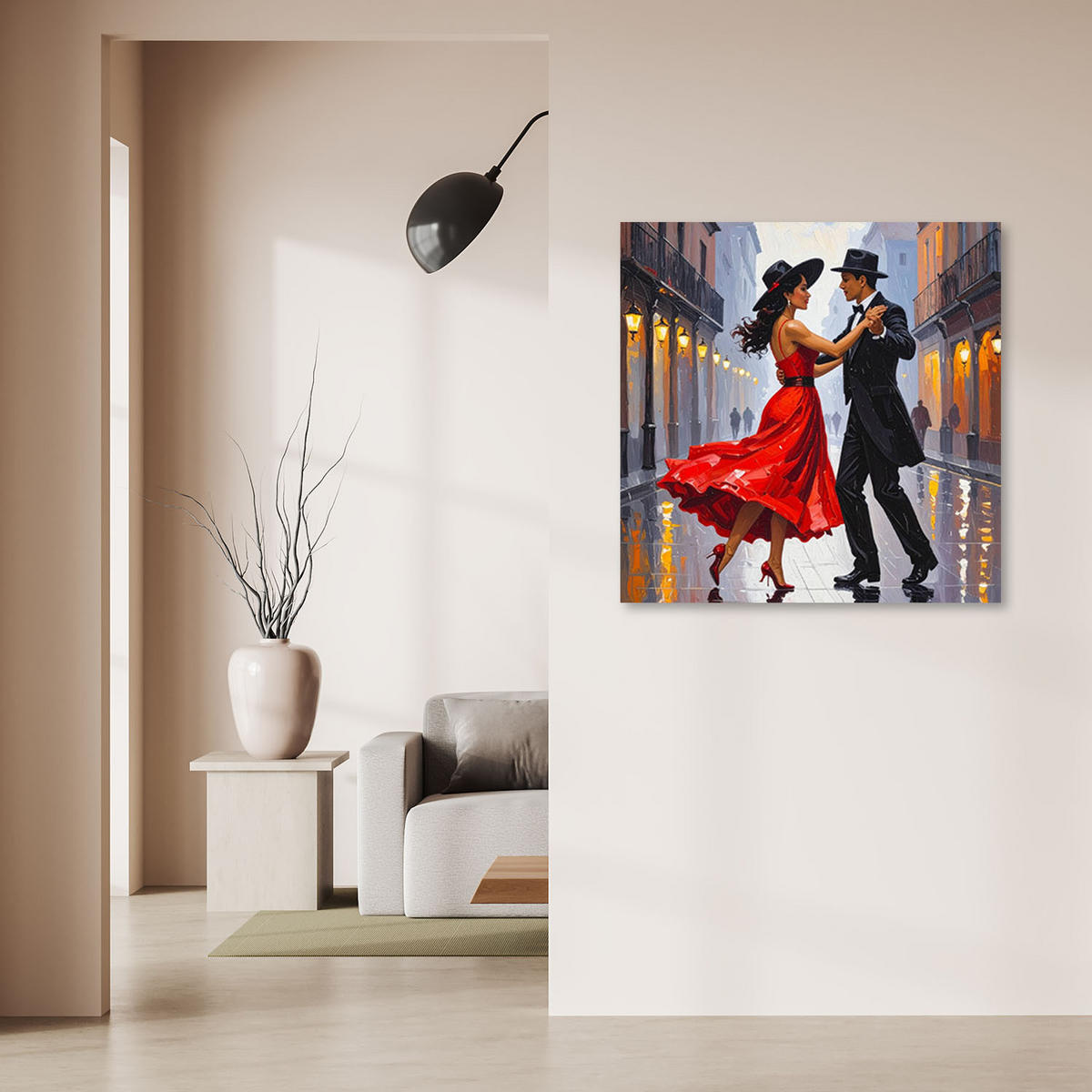 LEINWANDBILD Liebe 40x40cm - Multicolor, Textil (40/40cm) - Feeby