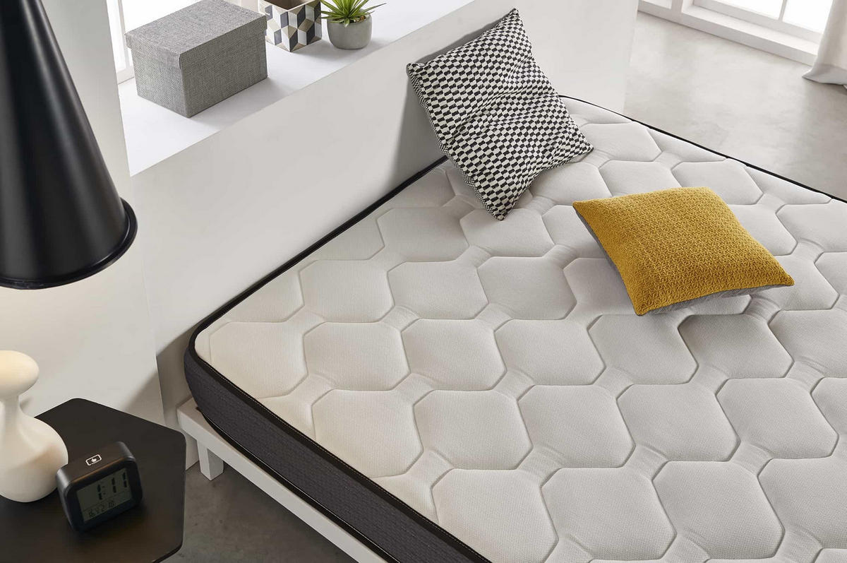MATRATZE Nordic Flex 21cm, 80x190cm - Weiß, Textil (80/190cm) - Moonia