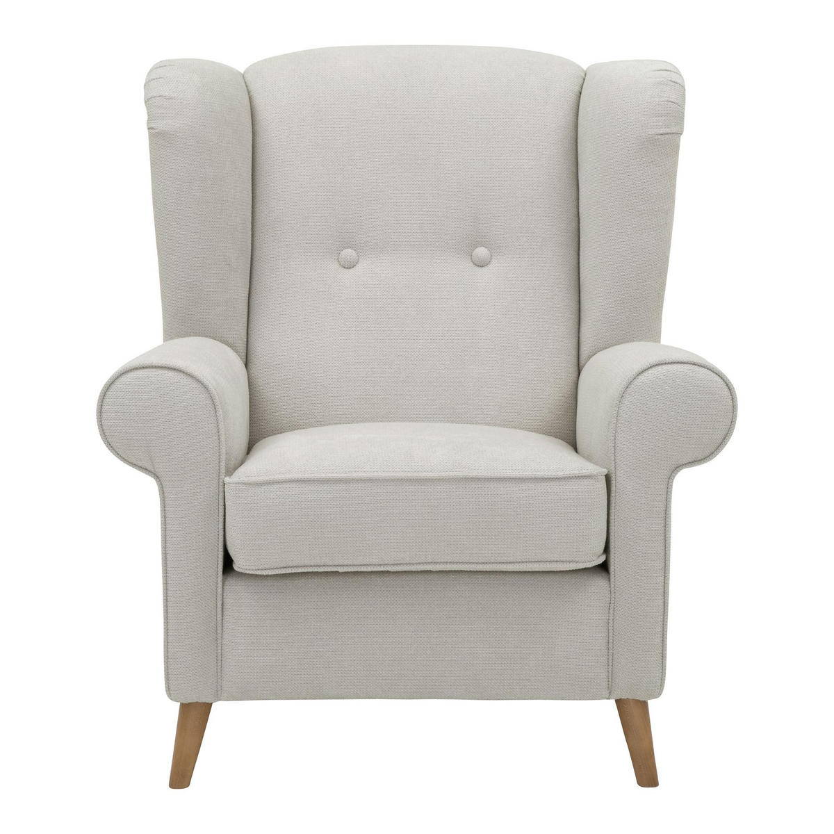 OHRENSESSEL Katrusha Flachgewebe silber - Silberfarben, Kunststoff (88/99/94cm) - 58aufmkessel