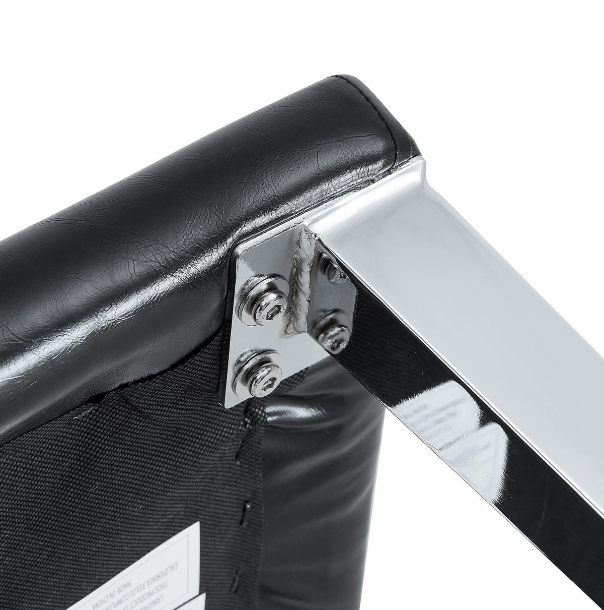 ESSZIMMERSTÜHLE 2er-Set modern 90 cm PU-Leder Schwarz Silber - Schwarz, Metall (47/90/41.1cm) - Meubliv