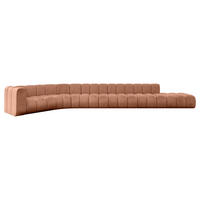 ECKSOFA modulares Sofa Tilmo-L3 - 581x194x70 cm Apricot - Koralle, Holzwerkstoff/Textil (581/194cm) - ALTDECOR